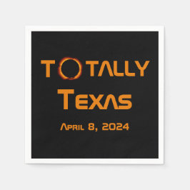 Servilleta De Papel Eclipse solar total de Texas 2024