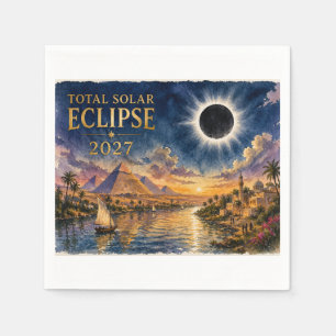 Servilleta De Papel Eclipse Total Solar 2027 Egipto