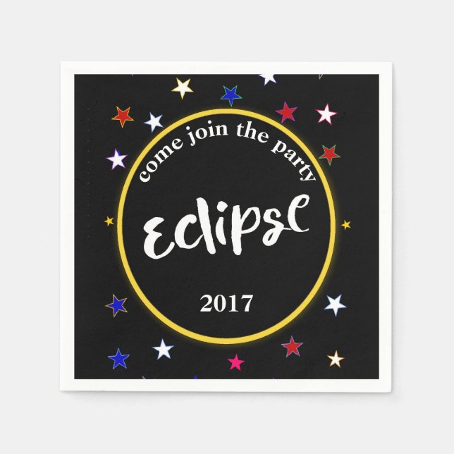 Servilleta De Papel Eclipse Y Napkins Fiesta Stars (Anverso)
