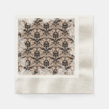 Ecru Tarnished Soft Grunge Tea Fiesta Napkins