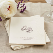 Ecru y Burgundy | Boda floral elegante