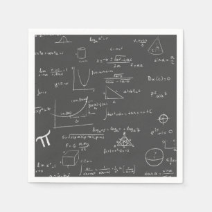 Servilleta De Papel Ecuaciones matemáticas, fórmulas y fiesta gráfico
