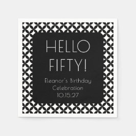Servilleta De Papel Edad 50° Personalizado de cumpleaños de la Edad Me