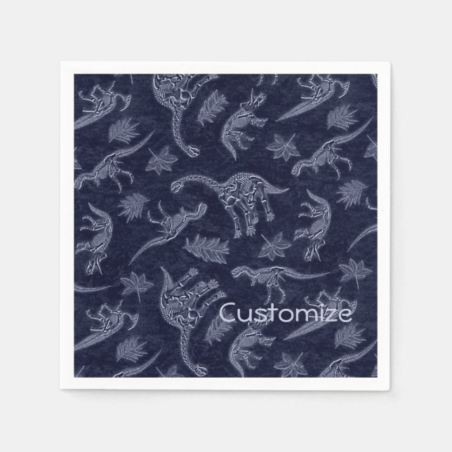 Servilleta De Papel Edad De Los Dinosaurios Ropa Del Patrón De Esquele (Anverso)