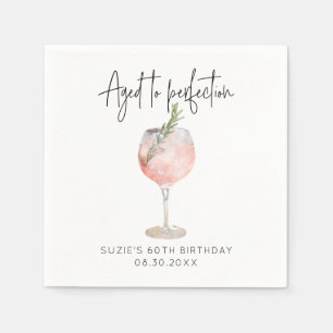 Servilleta De Papel Edad personalizada a cumpleaños de perfección