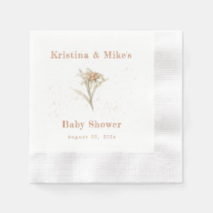 Servilleta De Papel Edelweiss Alpine Wildflower