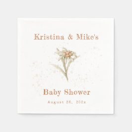 Servilleta De Papel Edelweiss Alpine Wildflower