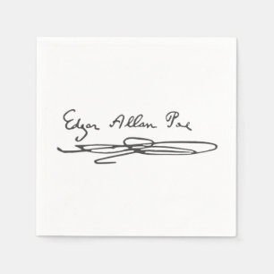 Servilleta De Papel Edgar Allan Poe Signature