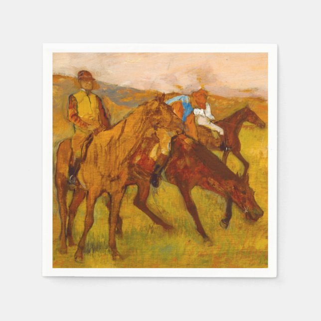 Servilleta De Papel Edgar Degas antes de la carrera (Anverso)