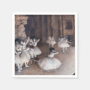 Servilleta De Papel Edgar Degas - Ensayo de ballet en el escenario