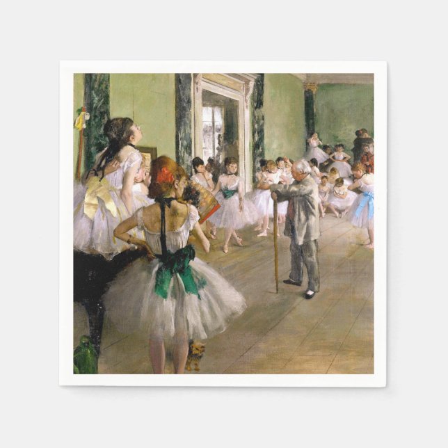 Servilleta De Papel Edgar Degas La Clase De Baile (Anverso)