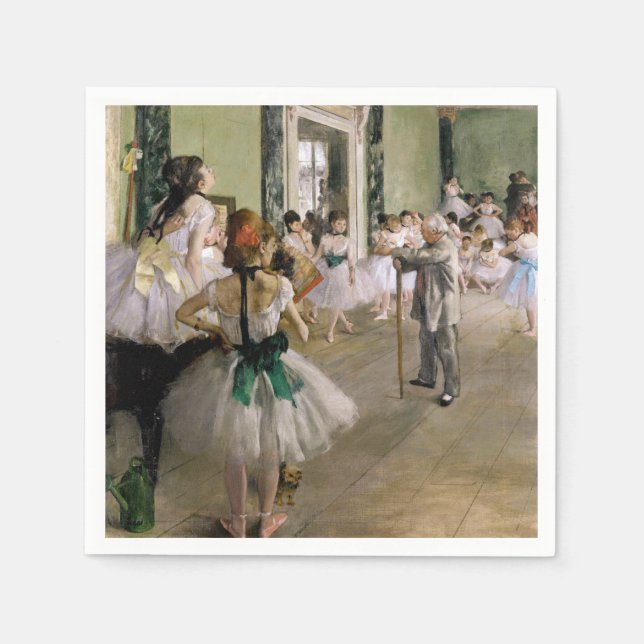Servilleta De Papel Edgar Degas - La clase de danza (Anverso)