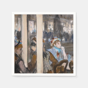 Servilleta De Papel Edgar Degas - Mujeres en una terraza de café por l