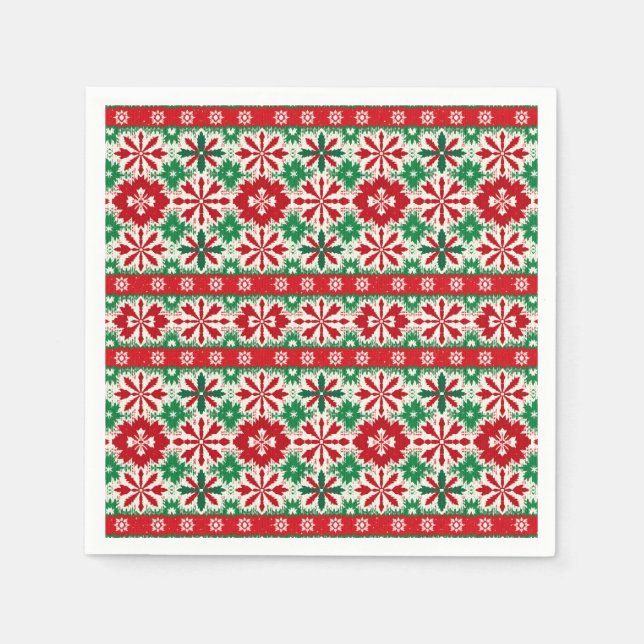 Servilleta De Papel Edición de Navidad 2 de Selburose escandinavo (Anverso)