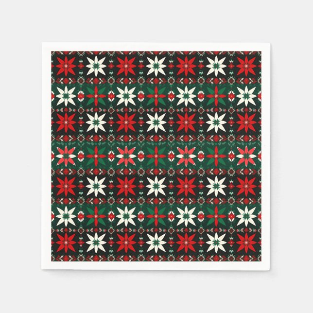 Servilleta De Papel Edición de Navidad 3 de Selburose escandinavo (Anverso)