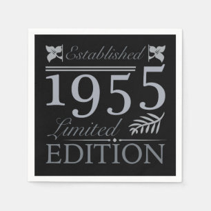 Servilleta De Papel Edición Limitada 1955 70º cumpleaños
