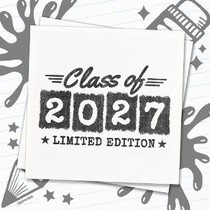 Servilleta De Papel Edición Limitada de Graduación Clase de Último Año