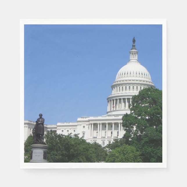 Servilleta De Papel Edificio del Capitolio en Washington DC (Anverso)
