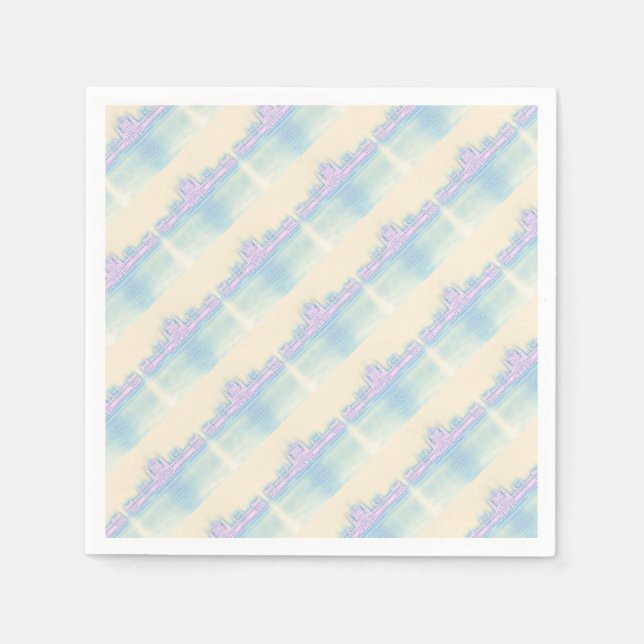 Servilleta De Papel Edificio del Parlamento de Budapest Hungría (Anverso)