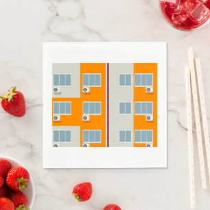 Servilleta De Papel Edificio moderno de apartamentos con aire acondici