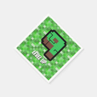 Edificio Verde Pixelado del Jugador Subir de Nivel