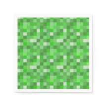 Edificio verde pixelado doblado 
