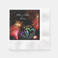 Editable - Feliz día a día con fuegos artificiales