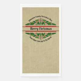 Servilleta De Papel Editar Navidades de coincidencia de texto de nombr