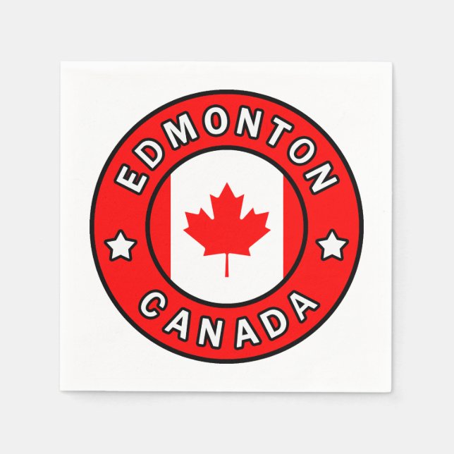 Servilleta De Papel Edmonton Canadá (Anverso)