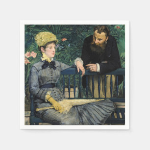 Servilleta De Papel Edouard Manet - En el Invernadero