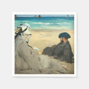 Servilleta De Papel Edouard Manet - En la playa