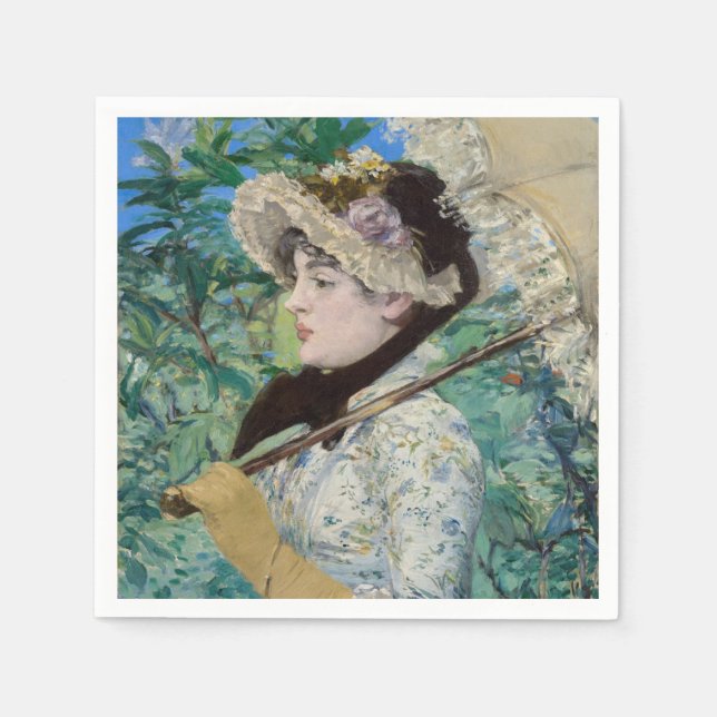 Servilleta De Papel Edouard Manet - Jeanne / Primavera (Anverso)