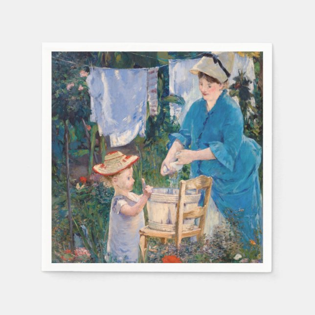 Servilleta De Papel Edouard Manet - Laundry (Anverso)
