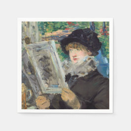 Servilleta De Papel Edouard Manet - Mujer leyendo