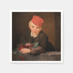 Servilleta De Papel Edouard Manet - Niño con Cerezas