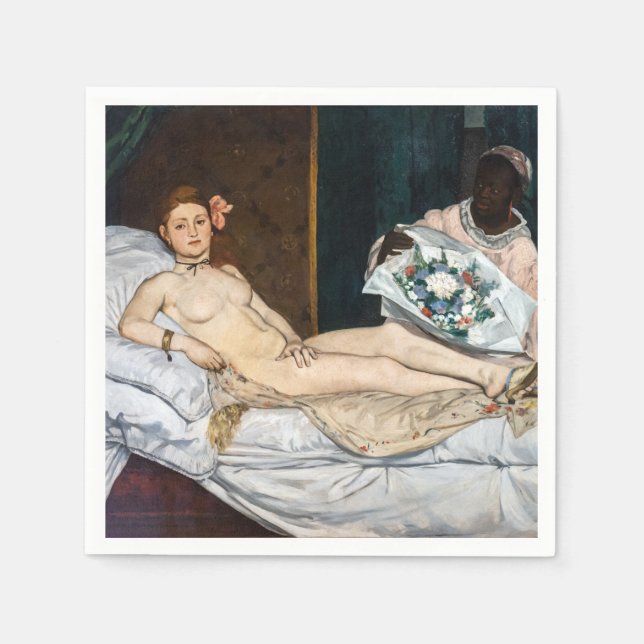 Servilleta De Papel Edouard Manet - Olympia (Anverso)