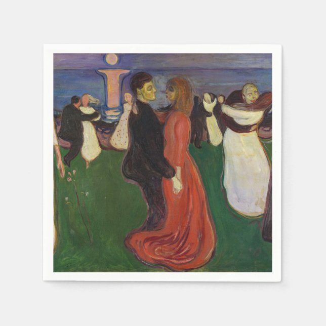Servilleta De Papel Edvard Munch - El baile de la vida (Anverso)