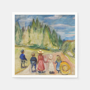 Servilleta De Papel Edvard Munch - El bosque de cuento de hadas
