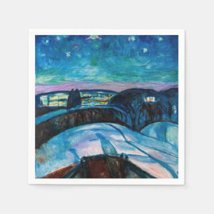 Servilleta De Papel Edvard Munch - Noche Starry 1922