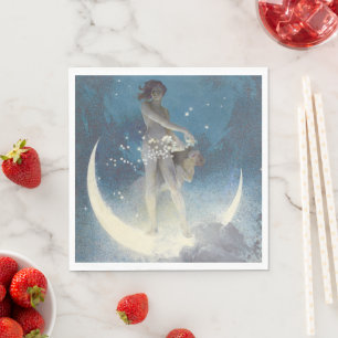 Servilleta De Papel Edwin Blashfield Stars dispersando Art Nouveau