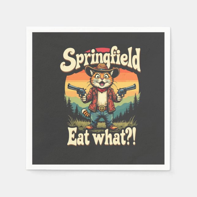 Servilleta De Papel Eed Springflis en lo que el chico del gato elector (Anverso)