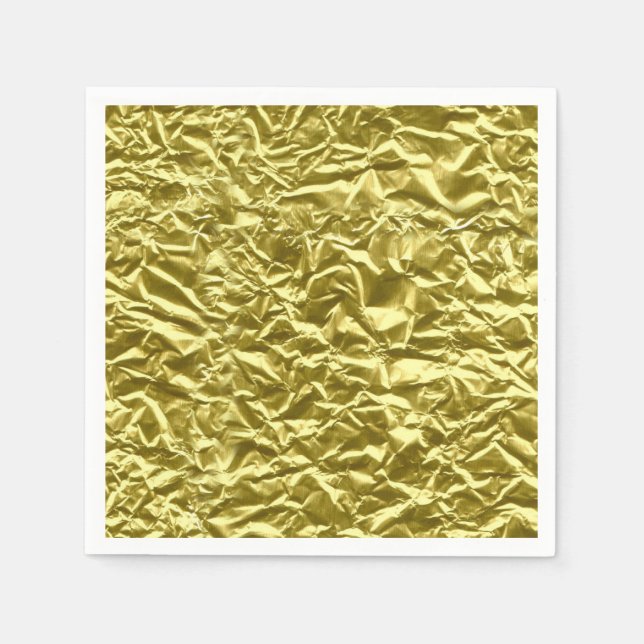 Servilleta De Papel Efecto de lámina de oro personalizada (Anverso)
