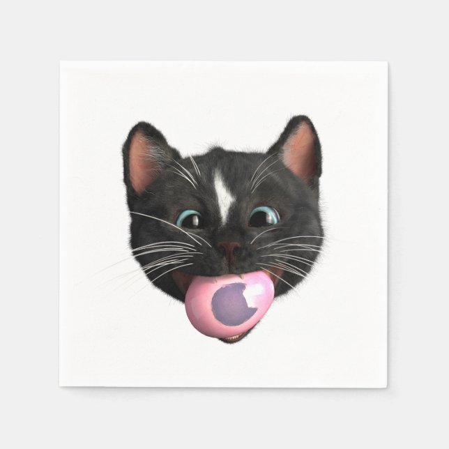 Servilleta De Papel Egg-stra Delicious: ¡La Pascua de Felini! (Anverso)