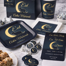 Servilleta De Papel Eid  Al Adha Dark Blue Sheep  Dinner 