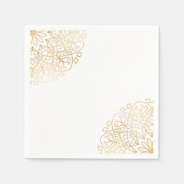 Servilleta De Papel Eid Mubarak Mandala dorada