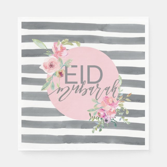 Servilleta De Papel Eid Mubarak Napkin (Anverso)