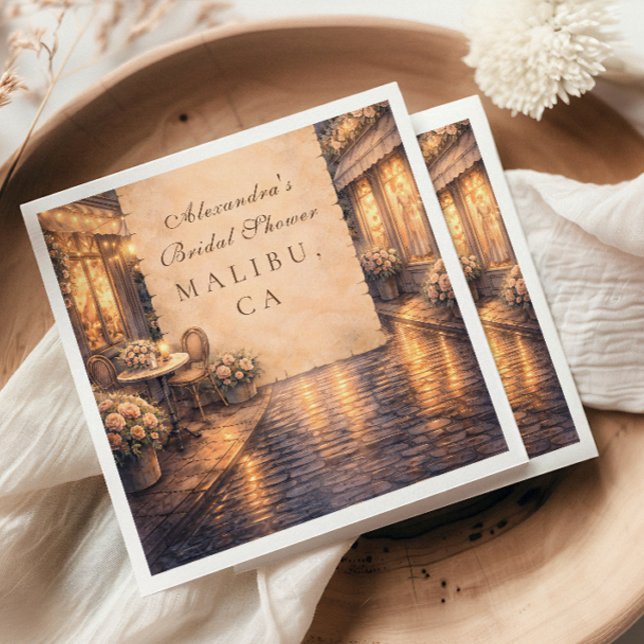 Servilleta De Papel Eiffel Tower Bridal Shower (Subido por el creador)