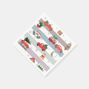 Servilleta De Papel ejecución de árbol de Navidad
