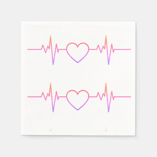 Servilleta De Papel EKG Heart Beat