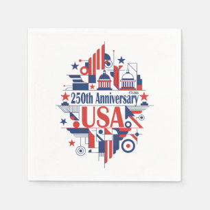 Servilleta De Papel El 250 aniversario de Estados Unidos